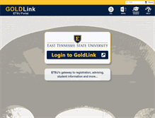 Tablet Screenshot of goldlink.etsu.edu