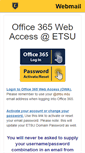 Mobile Screenshot of mail.etsu.edu